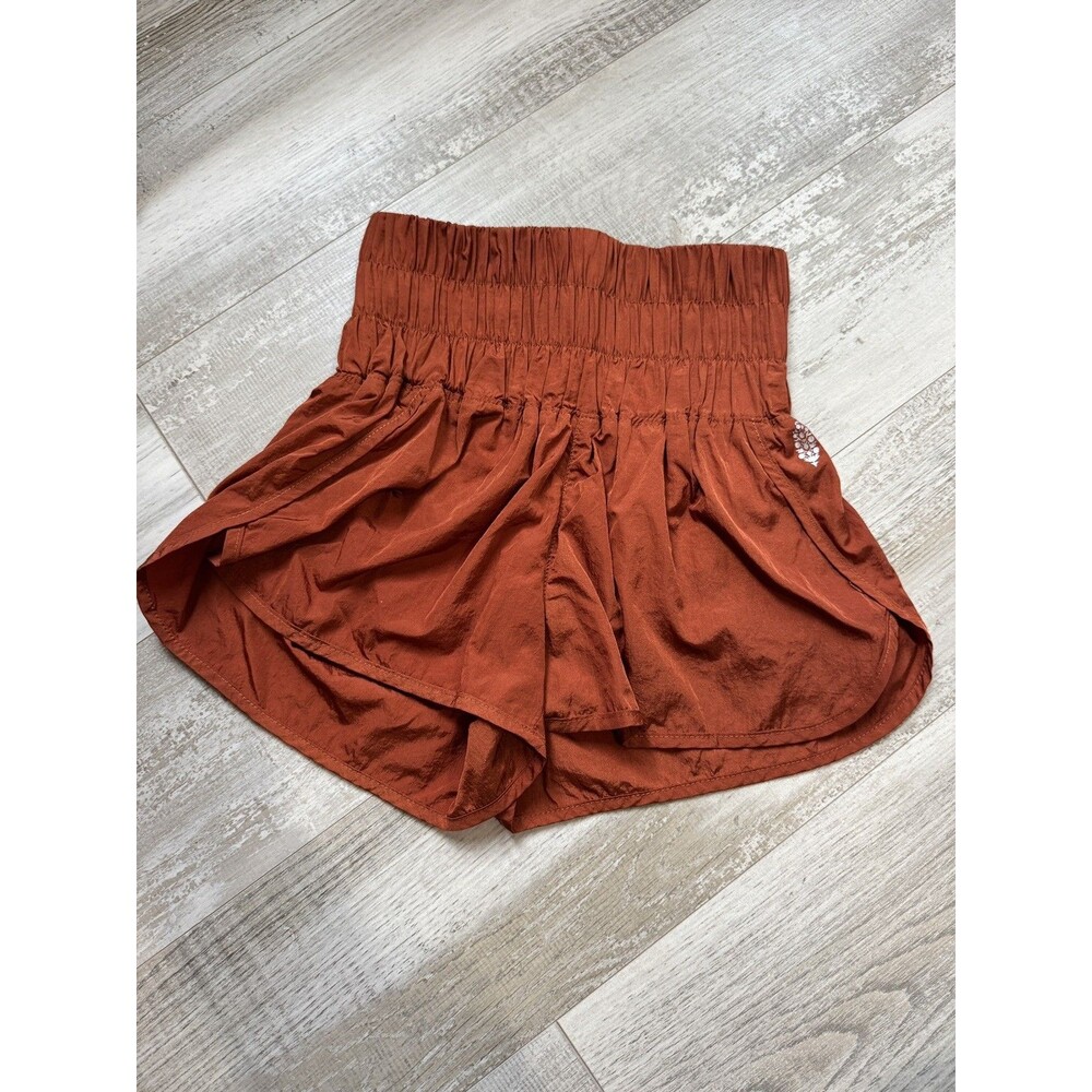 FP Movement The Way Home Shorts Red Clay Underwear Size XS High Elastic Waist
